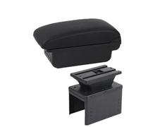 Poggia braccio Auto Per Hyundai Per I20 2021 2022 2023 2024 Bracciolo Auto Scatola Portaoggetti Interna Bracciolo console centrale(B Black line 3USB)