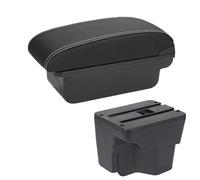 Poggia braccio Auto Per KIA Per Rio 3 K2 X-line 2011 2012 2013 2014 2015 2016 Bracciolo Box Auto Bracciolo Box Portaoggetti Bracciolo console centrale(C Black white NOUSB)