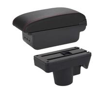 Poggia braccio Auto Per Opel Per Astra 2006-2011 Scatola Portaoggetti Per Auto Accessorio Per Auto Parte Di Ricambio Dettagli Interni Bracciolo console centrale(B Black red 3USB)