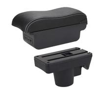 Poggia braccio Auto Per Opel Per Astra H 2006-2011 Bracciolo Per Auto, Superficie Curva, Contenitore Portaoggetti Bracciolo console centrale(B Black white 3USB)