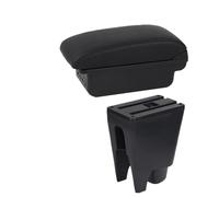 Poggia braccio Auto Per Peugeot 107 Bracciolo Box Auto Bracciolo Box Portaoggetti Bracciolo console centrale(B Black line 3USB)