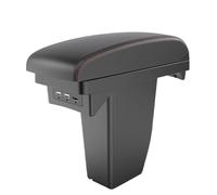 Poggia braccio Auto Per Peugeot 2008 Bracciolo Per Auto, Parti Di Ricambio, Dettagli Interni, Scatola Portaoggetti Centrale Bracciolo console centrale(A Black red Corium)