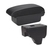 Poggia braccio Auto Per Peugeot 208 2019-2024, Bracciolo Per Auto, Parti Di Ricambio Per Il Retrofit. Bracciolo console centrale(C Black white NOUSB)