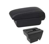 Poggia braccio Auto Per Seat Ibiza Arona 2017-2025, Vano Portaoggetti Per Bracciolo Centrale Bracciolo console centrale(B White line 3 USB)
