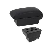Poggia braccio Auto Per Seat Ibiza Arona 2017-2025, Vano Portaoggetti Per Bracciolo Centrale Bracciolo console centrale(B Black line 3 USB)