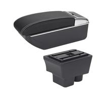 Poggia braccio Auto Per Skoda Per Fabia II 2 2008-2014 Bracciolo Per Auto, Parti Ricambio, Scatola Portaoggetti, Parti Interne Bracciolo console centrale(D Black white NoUSB)