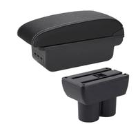 Poggia braccio Auto Per Suzuki Per Jimny JB23 JB43 1999-2017 Bracciolo Per Auto, Parti Ricambio Per Bracciolo, Scatola Portaoggetti Bracciolo console centrale(B Black white 3USB)