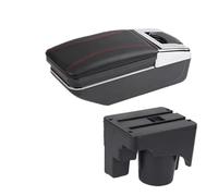 Poggia braccio Auto Per VW Per Golf 6, 5 Mk6 MK5 Per Jetta 5 Sagitar 2005-2012 Box Portaoggetti Bracciolo Auto Retrofit Interno Bracciolo console centrale(A red line NO USB)