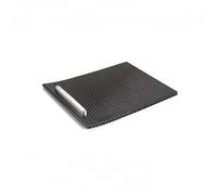Poggia braccio Centrale Copertura porta bicchiere d'acqua ABS PC TPU Rullo per console centrale auto antipolvere Adatto per Passat 06-18 Adatto per VW 3C B6 B7 CC(Carbon Black)