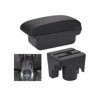 Poggia Braccio Per Auto Per Golf Per 6 5 Mk6 MK5 Per Jetta 5 Sagitar 2012-2019 Scatola Bracciolo Scatola Portaoggetti Bracciolo Auto Dettagli Interni Poggiabraccio Auto(C1 Black red NO USB)