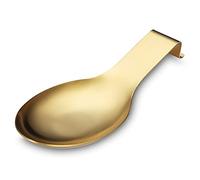 Poggia Cucchiaio Oro Opaco, Porta Cucchiaio In Acciaio Inossidabile Per Piano Cottura, Porta Utensili Da Cucina Per Mestoli, Pinze, Spatola, Lavabile In Lavastoviglie (1PC-9.5 Pollici)