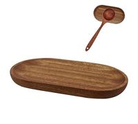 Poggia Mestolo Oucina, Appoggia Mestoli da Cucina in Legno Naturale Retrò Poggia Cucchiaio da Cucina per Portaposate da Banco per Spatole, Cucchiai, Pinze e Altri Utensili da Cucina