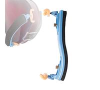 Poggia-spalla per violino, piedini regolabili per 1/8 1/4 1/2 e 3/4 4/4 in plastica imbottita, accessori e accessori per violino, kit di accessori colorati (blu, 1/2)