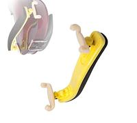 Poggia-spalla per violino, piedini regolabili per 1/8 1/4 1/2 e 3/4 4/4 in plastica imbottiti, accessori e accessori colorati (giallo, 4/4-3/4)