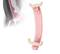 Poggia-spalla per violino, piedini regolabili per 1/8 1/4 1/2 e 3/4 4/4 in plastica imbottiti, accessori per violino (rosa, 4/4-3/4)