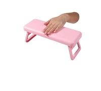 Poggiabraccio for unghie in plastica rosa da 2 pezzi, cuscino pieghevole for manicure for uso domestico e in salone, comodo strumento for workstation artistica Per La Progettazione,La Formazione