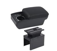 Poggiabraccio Portabicchieri Portaoggetti Automatico A Doppio Strato Con Scatola Per Bracciolo Universale Per Auto Accessori Auto Da retrofit(M black line 3USB)