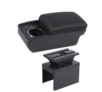 Poggiabraccio Portabicchieri Portaoggetti Automatico A Doppio Strato Con Scatola Per Bracciolo Universale Per Auto Accessori Auto Da retrofit(M white line 3USB)