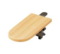 Poggiagomiti da scrivania ergonomico con cuscinetto per polso e staffe in metallo, compatibile con gomitiere di spessore multiplo