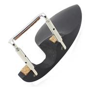 Poggiaguancia Per Violino In Legno Nero Di Dimensioni Standard Con Viti Argentate Accessori Professionali 1/8 Accessori Per Violino(1/2)