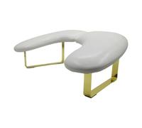 Ｚｉａｌｏｆｉ Poggiamano per nail art, inclinato di 15°, stazione da tavolo per nail art, poggiamano per donna, Bianco