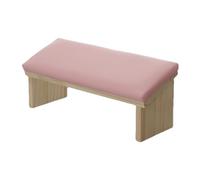 Poggiamano per Nails Tech, Poggiamano per unghie | Poggiamano per manicure in legno in pelle PU con design smussato,Comodo bracciolo per lucidatura delle unghie, robusto supporto per per la c