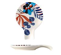 Poggiamestolo in ceramica dipinta a mano, supporto per utensili da cucina per piano cottura, grande supporto per cucchiaio da cucina, poggia cucchiaio (summer, 1pcs)