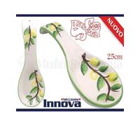 POGGIAMESTOLO POGGIA MESTOLO IN CERAMICA LIMONI LUNGHEZZA 25CM CUCINA