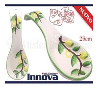 POGGIAMESTOLO POGGIA MESTOLO IN CERAMICA LIMONI LUNGHEZZA 25CM CUCINA