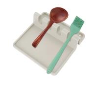 Poggiamestolo resistente con tappetino antigoccia, poggia utensili in silicone, senza BPA, resistente al calore, per piano cottura, poggiamestolo per bancone della cucina, gadget da cucina e porta