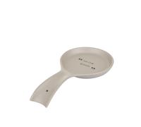 Poggiamestolo tortora 22 cm stoneware scritta Quotes