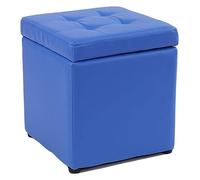 Poggiapiedi a cubo in finta pelle, poggiapiedi, poggiapiedi, panca per giocattoli, con cerniera superiore, organizer per la casa