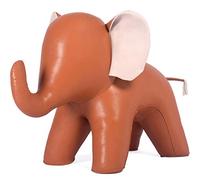 Poggiapiedi a forma di elefante, comodo pouf in pelle di microfibra, per la decorazione della casa e il soggiorno, sgabello funzionale per cambiare le scarpe