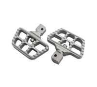 Poggiapiedi anteriore for motocicletta, pedane larghe regolabili, pedane girevoli for il pilota, poggiapiedi a pedale/adatto for Scout Bobber Sixty Twenty(Silver)