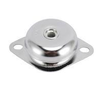 Poggiapiedi Antivibrante, Poggiapiedi per Generatore Diesels in Acciaio Inossidabile e Gomma Poggiapiedi Antiurto con Capacità di Carico di 200 kg per Compressori, Generatori (M16)