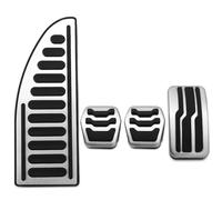 Poggiapiedi Auto Per Ford Per Messa A Per Fuoco 2 3 4 MK2 MK3 MK4 RS ST 2005-2020 Per Kuga Per Fuga 2009-2020 Pastiglie Pedali Parti Acciaio Inox Copertura Pedale Auto(4Pcs MT)