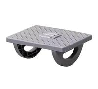 Poggiapiedi basculante regolabile, poggiapiedi ergonomico per ufficio, regola la postura seduta, forte capacità di carico, adatto per uso in ufficio/casa(gray,34 * 25 * 13CM)