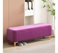 Poggiapiedi contenitore camera da letto, pouf contenitore velluto, panca contenitore camera da letto, panca contenitore in legno, panca ingresso, panca corridoio, pouf contenitore quadrato ( Color : V