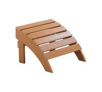 Poggiapiedi da Giardino in PVC in Colore Teak per Sedia