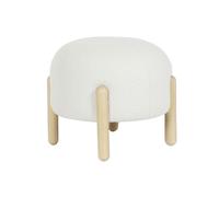 Poggiapiedi DKD Home Decor 45 x 45 x 36 cm Legno Bianco