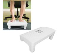 Poggiapiedi Ergonomico Sotto la Scrivania Con Rulli Massaggianti - Sollievo Dal Dolore e Riduzione Del Gonfiore per il Lavoro in Ufficio e a Casa (Bianco)