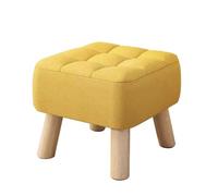 Poggiapiedi giallo per sotto la scrivania, pouf da tavolo centrale basso, panca fasciatoio, mobili per camera da letto, poggiapiedi per divano, altezza 26 cm, elegante decorazione per la casa