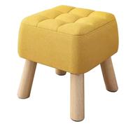 Poggiapiedi giallo sotto la scrivania, sgabello basso per tavolino da caffè, panca fasciatoio, pouf per camera da letto, sgabelli per divano da soggiorno, altezza 34 cm, decorazione versatile per la