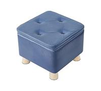 Poggiapiedi imbottito con contenitore, versatile ottomana per soggiorno, camera da letto o ingresso, elegante panchina/tavolo per la decorazione della casa, soluzione ideale per il poggiapiedi
