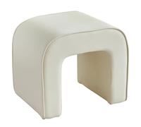 Poggiapiedi imbottito in pelle resistente ai graffi per gatti, schiuma ad alta resilienza, perfetto per angoli di lettura e camere da letto, elegante decorazione per la casa