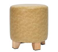 Poggiapiedi imbottito ottomano moderno semplicità sgabello divano spugna spessa sgabello in legno massello impermeabile e facile da pulire Panca scarpe casa 29x29x30cm sgabello da toletta (colore