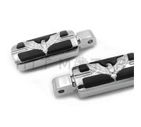 Poggiapiedi In Cromo Per Yamaha Anteriore '00-'16 YZF-R1/1000R '09-'17 VMAX