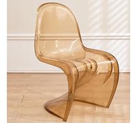 Poggiapiedi minimalista in plastica PP, sedia impilabile per il trucco con schienale, sedia versatile per sala da pranzo per soggiorno, soluzione elegante e confortevole