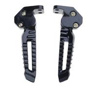 Poggiapiedi moto Per 150 Cc 125 Cc Accessori Modifiche Alla Moto Pedane Ricambio Poggiapiedi Alluminio Moto(Nero)