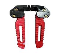 Poggiapiedi moto Per 150 Cc 125 Cc Accessori Modifiche Alla Moto Pedane Ricambio Poggiapiedi Alluminio Moto(Red)